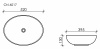 Фото раковина накладная ceramicanova element 52 см, цвет: антрацит cn6017mdh