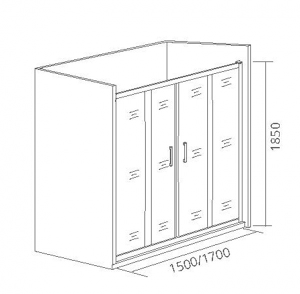 Фото душевая дверь good door latte wtw-td-150-g-we 150 см ла00033