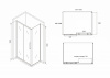 Фото душевое ограждение abber schwarzer diamant 180x100 см ag30180bh-s100b