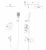 Фото душевая стойка wonzon & woghand flex цвет: черный ww-88939072-mb