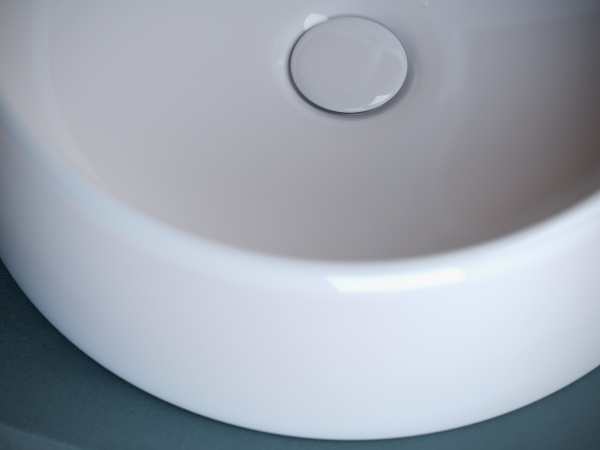 Фото раковина накладная ceramicanova element 40 см, цвет: белый cn5027