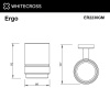 Фото стакан подвесной whitecross ergo er2230gm, цвет: оружейная сталь