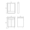 Фото тумба с раковиной comforty клеон 61 см 00-00002044