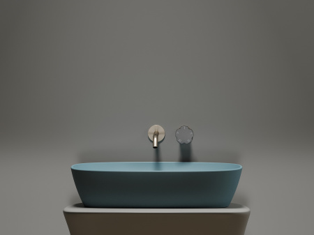 Фото раковина накладная ceramicanova element 60 см, цвет: зеленый cn6049mlg