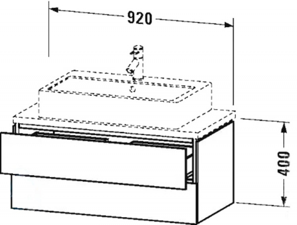 Фото тумба под раковину duravit l-cube 92 см, цвет: белый глянец lc580802222