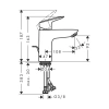 Фото смеситель для раковины hansgrohe logis 71102670