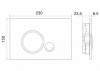 Фото клавиша смыва belbagno sfera bb015-sr-chrome