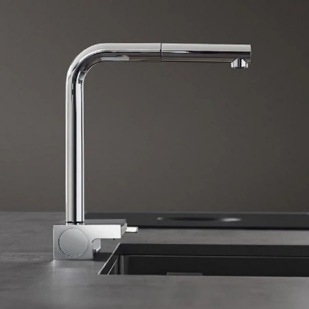 Фото смеситель для кухонной мойки hansgrohe aquno select 73836000