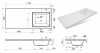 Фото раковина эстет даллас 110 см l/r фр-00001741