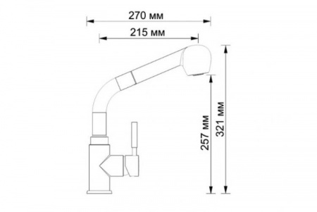 Фото смеситель для кухни wasserkraft wern 4266