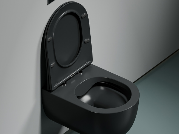 Фото унитаз подвесной, безободковый ceramicanova modena cn6063mdh