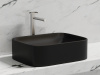 Фото раковина накладная ceramicanova element 50.5 см, цвет: черный cn6052mb