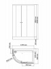 Фото душевое ограждение bandhours alba 2 r 120x80 см