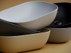 Фото раковина накладная ceramicanova element 45.5 см, цвет: черный cn6009mb