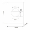 Фото клавиша смыва abber ac0126 хром глянцевый