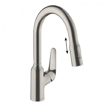 Фото смеситель для кухонной мойки hansgrohe focus 71821800