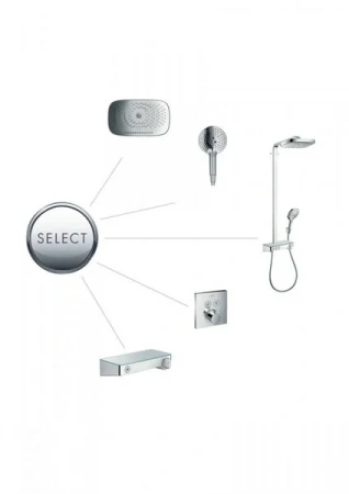 Фото термостатический смеситель для душа hansgrohe shower select 15763340