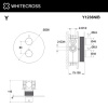 Фото термостатический смеситель для душа whitecross y y1236nib, цвет: никель брашированный