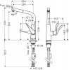 Фото смеситель для кухонной мойки hansgrohe metris 14781000