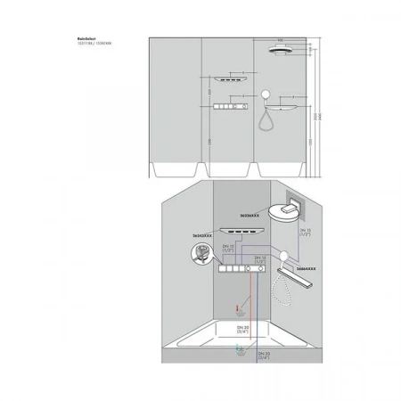 Фото термостатический смеситель для душа hansgrohe rainselect 15381340