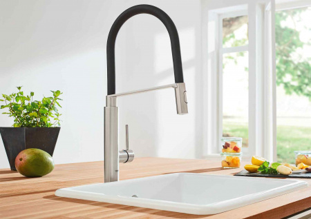 Фото смеситель для кухни grohe concetto new 31491000, цвет: хром