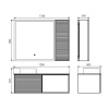Фото тумба с раковиной comforty геленджик 120 см 00-00018707