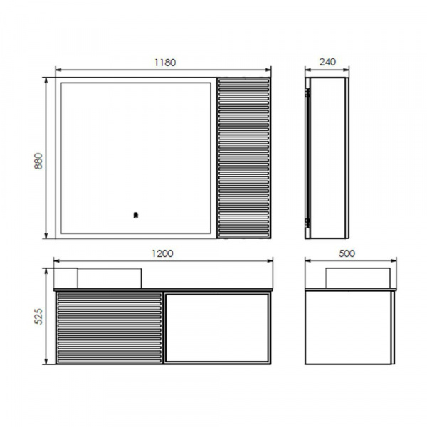 Фото тумба с раковиной comforty геленджик 120 см 00-00020804