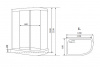 Фото душевая кабина timo standart t-6602 silver l fabric 120x85 см