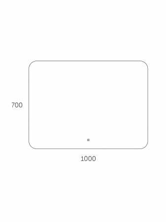 Фото зеркало с подсветкой taliente zled 100 см ta-zled-b10070