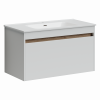 Тумба под раковину Sancos Smart 90 см, цвет: белый SM90W