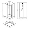 Фото душевая кабина loranto neo 100x100 см cs-21801-100
