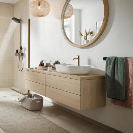 Фото смеситель для раковины hansgrohe tecturis s 73312140
