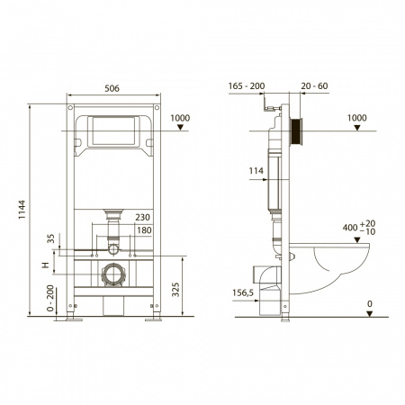 Фото унитаз с инсталяцией tece spring base k401201wck