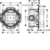 Фото душевая стойка hansgrohe croma 27961670