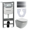 Унитаз с инсталляцией Сет 4 в 1 Ceramicanova CN4002_1002M_1000