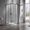 Фото душевое ограждение  azario milton  100x200 см az-nd1142 1000 black