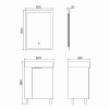 Фото тумба с раковиной comforty асти 60 см 00-00019247