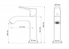 Фото смеситель для раковины wonzon & woghand, цвет: хром ww-88018072-cr