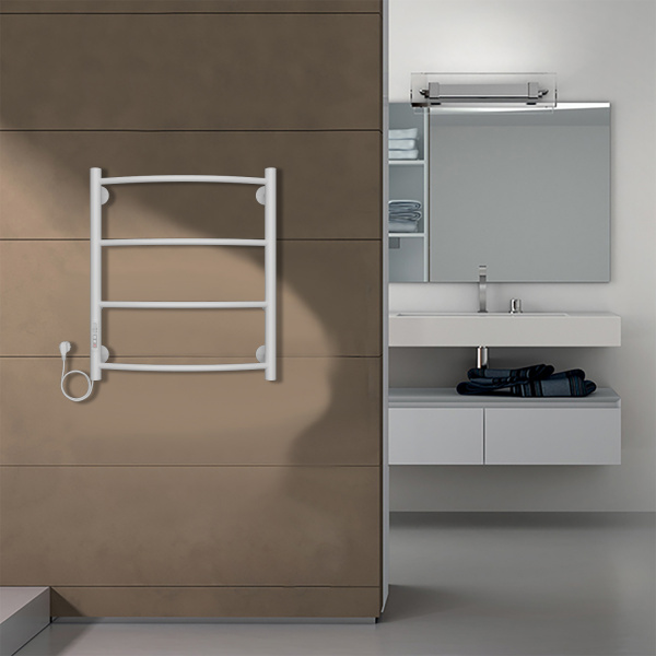 Фото электрический полотенцесушитель azario verona 50x60 см цвет: белый az04756w