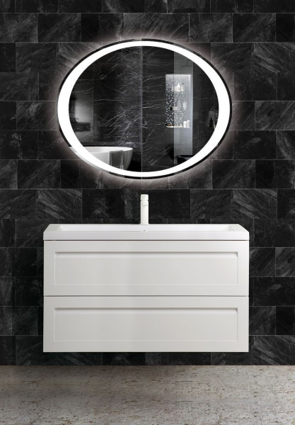 Фото тумба под раковину art&max platino 100 см am-platino-1000-2c-so-bm-cer