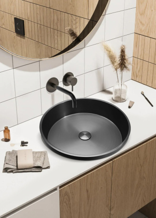 Фото раковина встраиваемая сверху abber wasser kreis af2408gm