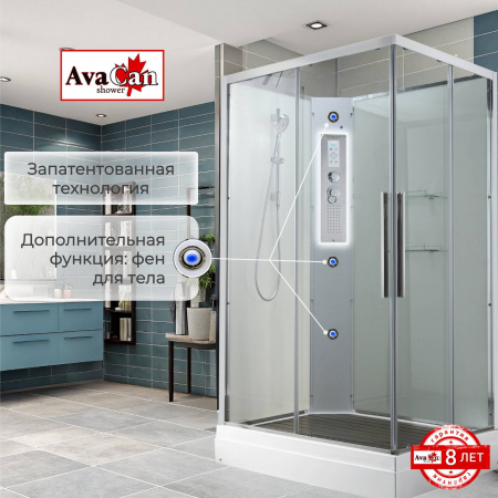 Фото душевая кабина avacan k2090n 90x90 см без крыши