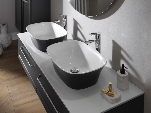 Фото тумба под раковину kolpa-san blanche 150 см, цвет: антрацит ob 150ant