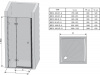 Фото душевая дверь ravak brilliant bsd2 a l/r 100 см 0ulaaa00z1