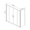 Фото душевой уголок vincea garda 180x100 см vsr-1g21018cl