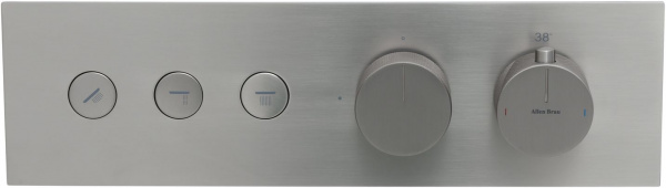Фото встраиваемый термостатический смеситель для ванны allen brau liberty 5.33003-bn