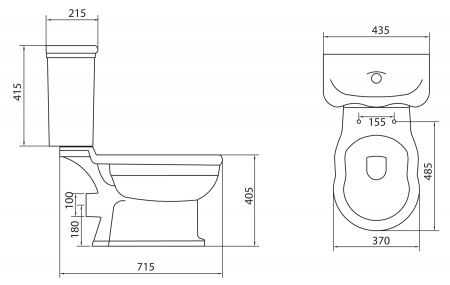 Фото унитаз напольный belbagno boheme bb115cpr