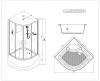 Фото душевая кабина esbano elegancia es-80crb 80x80 см