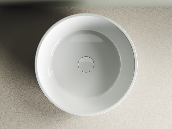 Фото раковина накладная ceramicanova element 41 см, цвет: белый cn6021