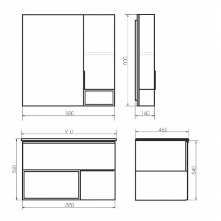 Фото тумба с раковиной comforty франкфурт 91 см 00-00006503